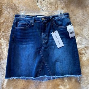 NWT Flying Monkey Denim Cutoff Skirt Sz 29